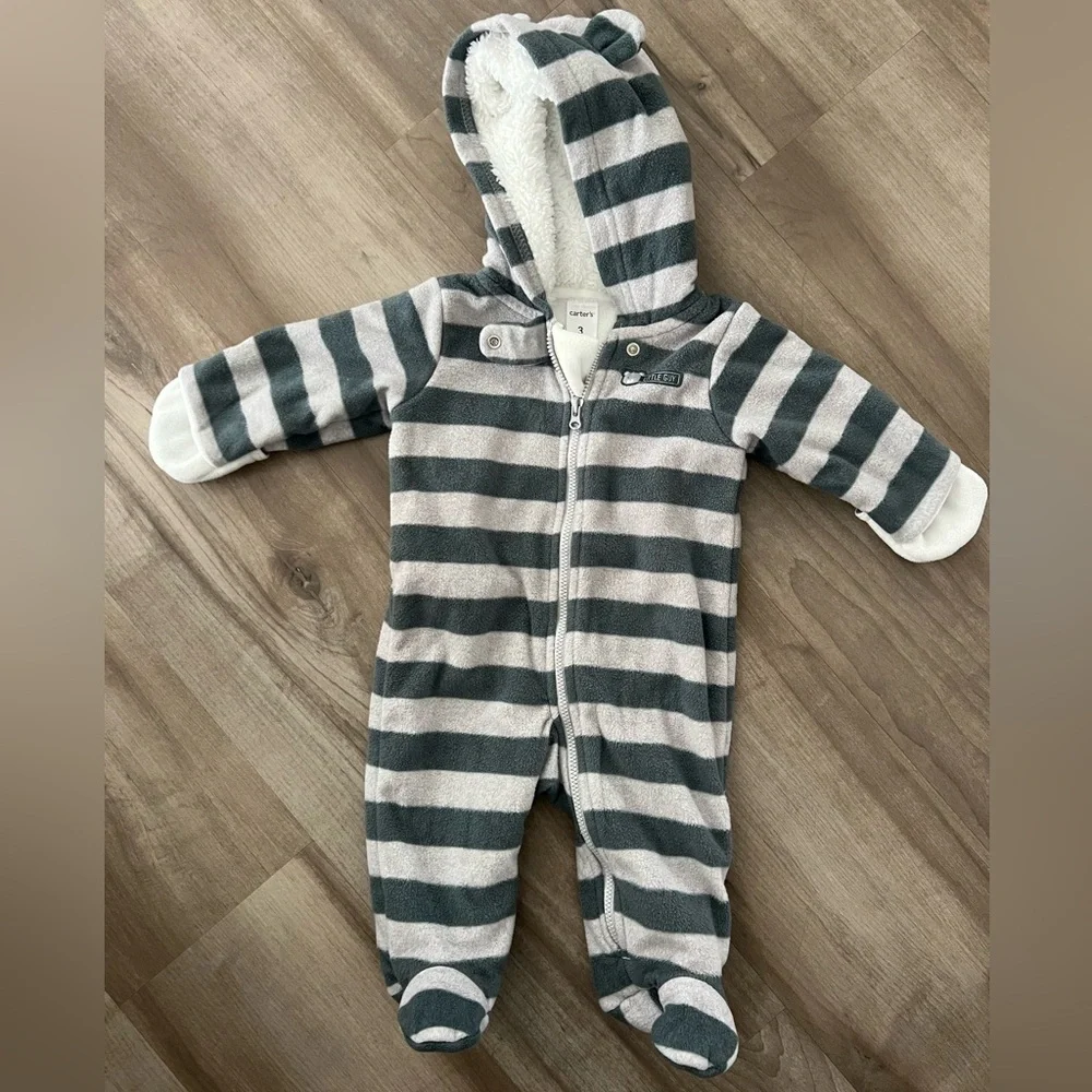 Carter's & Gap Bundle: 3 Month Winter One Piece Outfits